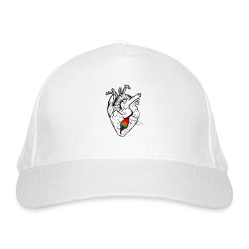 Scars on the heart - Organic Baseball Cap - white - Front