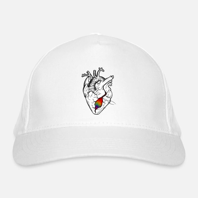 Narben am Herzen - Bio-Baseballkappe - Weiß