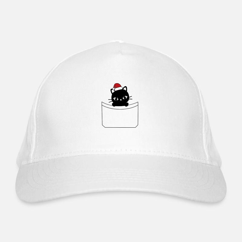 Chat poche bonnet noël Casquette classique bio