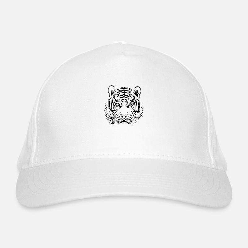 Tigres de chat à tête de tigre Casquette classique bio