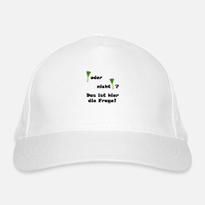Lauch oder nicht Lauch? Bio-Baseballkappe
