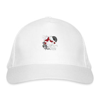 Butterflies romantic - Organic Baseball Cap - white - Front