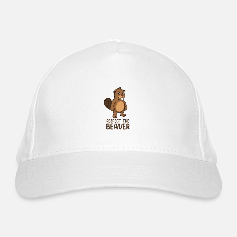 Respect The Beaver Organic Baseball Cap