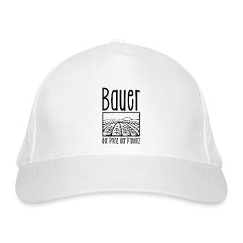 Ich bin stolzer Bauer, der Prinz der Provinz - Bio-Baseballkappe - Weiß - Vorne