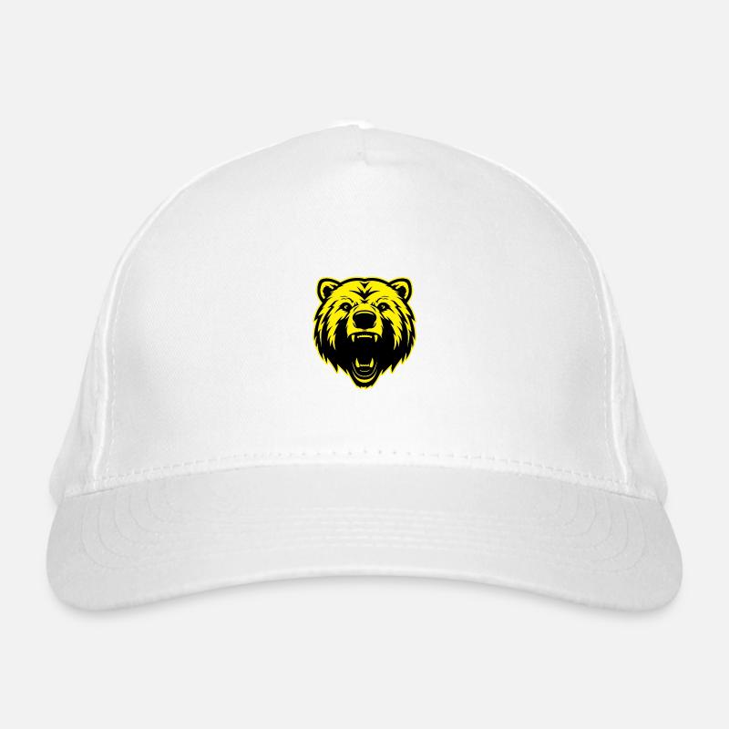 Portrait d’animal ours Casquette classique bio