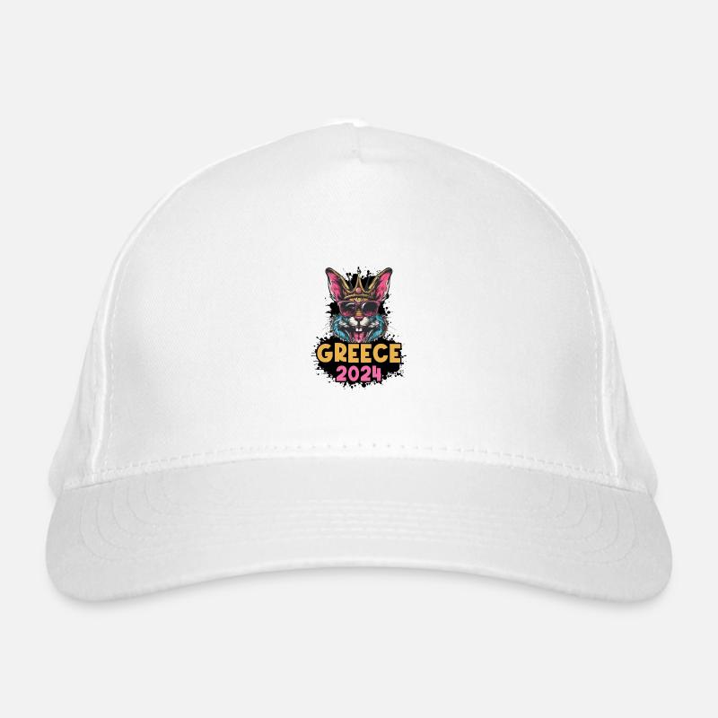 Greece 2024 Bunny Organic Baseball Cap