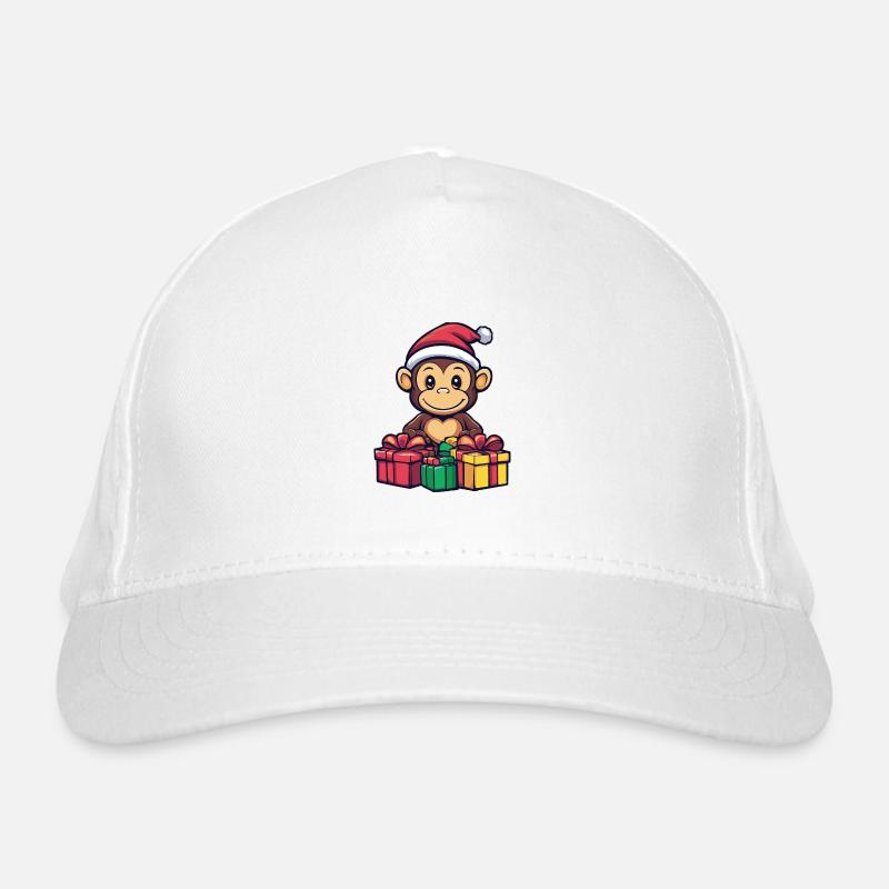 Monkey Christmas Gifts Organic Baseball Cap