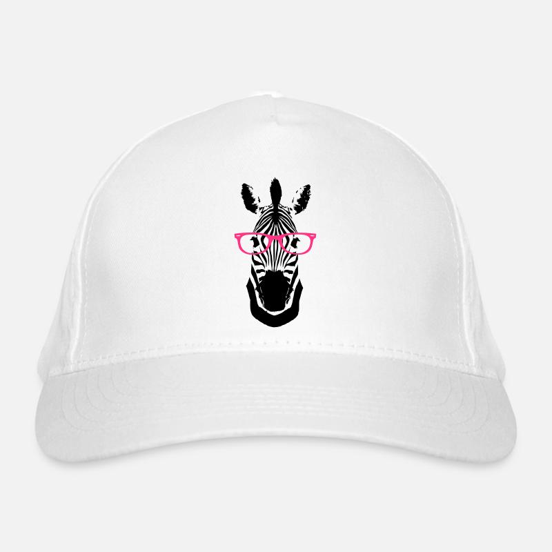 Zebra Brille Nerd Bio-Baseballkappe