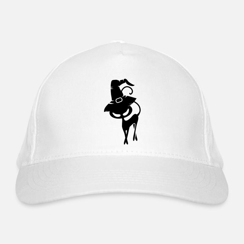 Un chat noir avec chapeau de sorcière Casquette classique bio