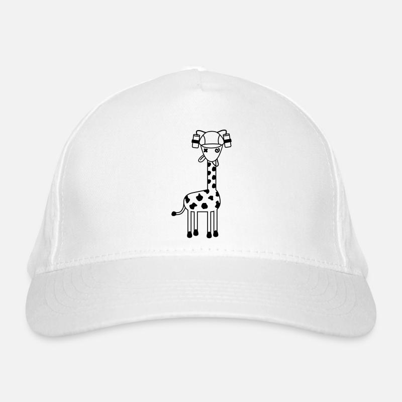 Lustige betrunkene Giraffe Bier Helm Comic Tier Bio-Baseballkappe