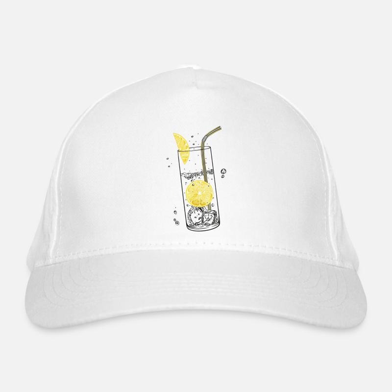 Zitronen Limonade Sommer Limo Bio-Baseballkappe
