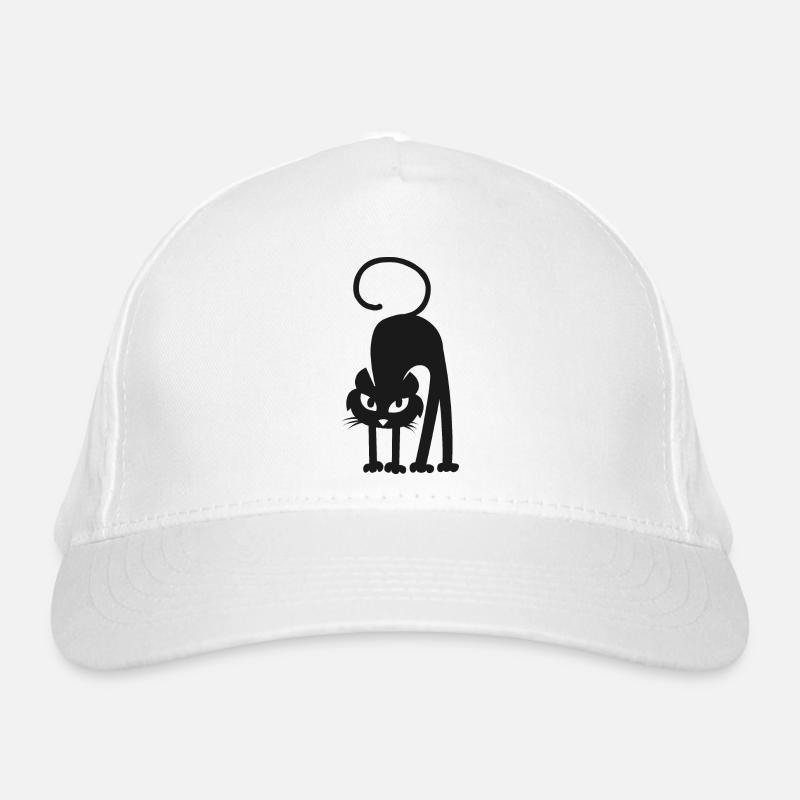 black cat Organic Baseball Cap