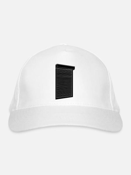 Rollläden - Bio-Baseballkappe - Weiß - Vorne