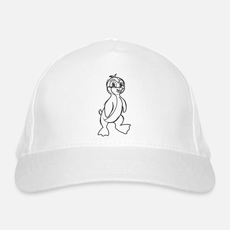 Pinguin-Karikatur Bio-Baseballkappe