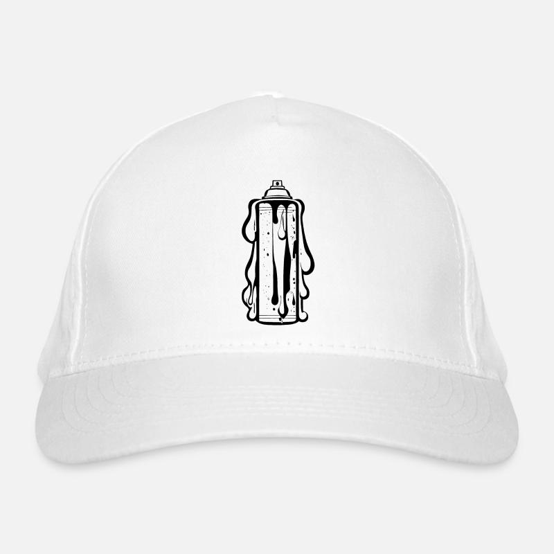 Comic Sprühdose mit Tropfen Bio-Baseballkappe