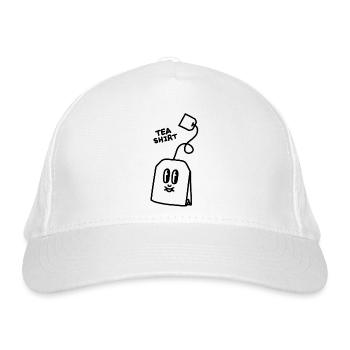 Drink tea shirt - Organic Baseball Cap - white - Front