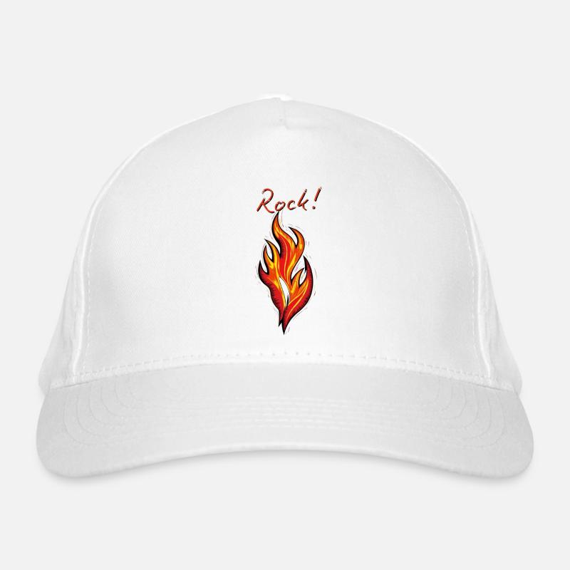 Rock Fire & Flame Organic Baseball Cap