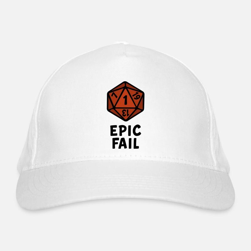 D20 Dice Retro Style Art Organic Baseball Cap