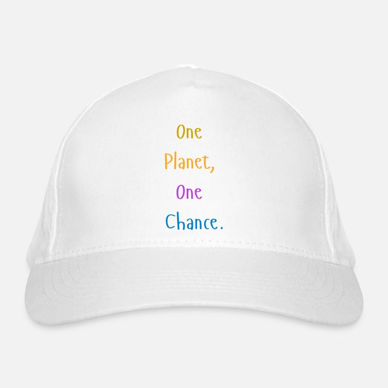 one_planet_one_chance Organic Baseball Cap