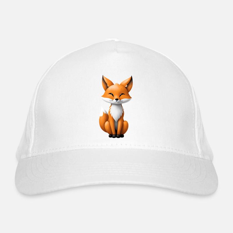 Illustration de renard mignon Casquette classique bio