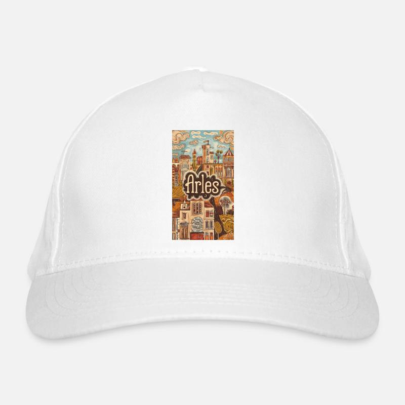 Arles Townscape Dreamscape Organic Baseball Cap