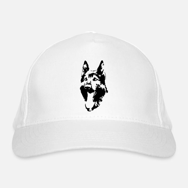 German Shepherd Head Organic Baseball Cap