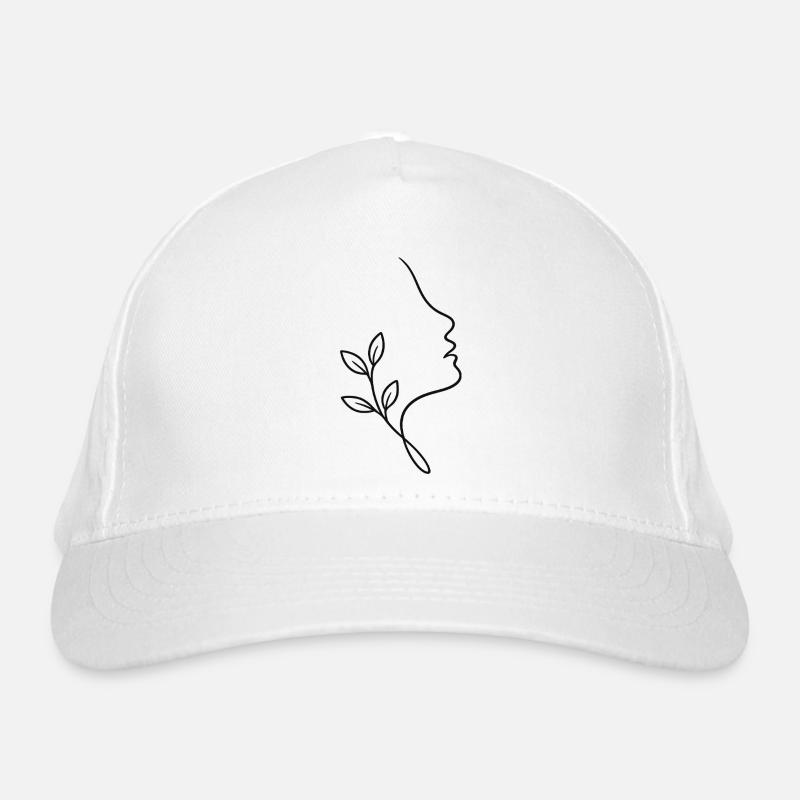 Face linéaire avec feuillage Casquette classique bio