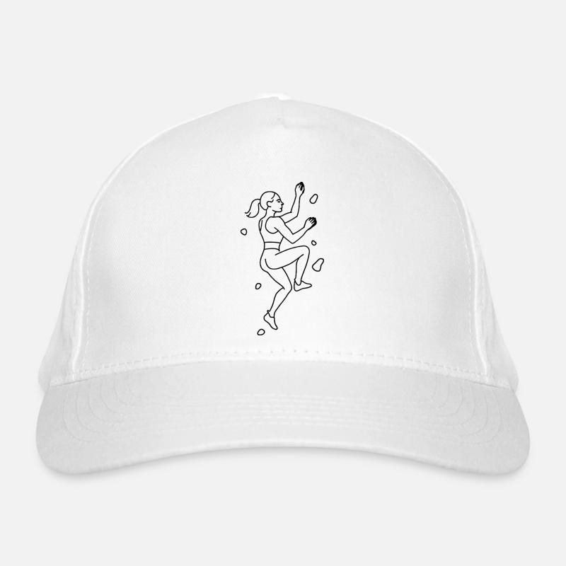Silhouette du bloc | Grimpeur minimaliste Casquette classique bio