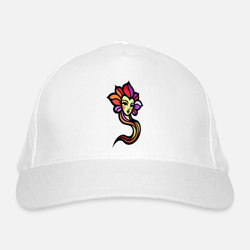 Sonnengöttin in Regenbogenfarben Bio-Baseballkappe