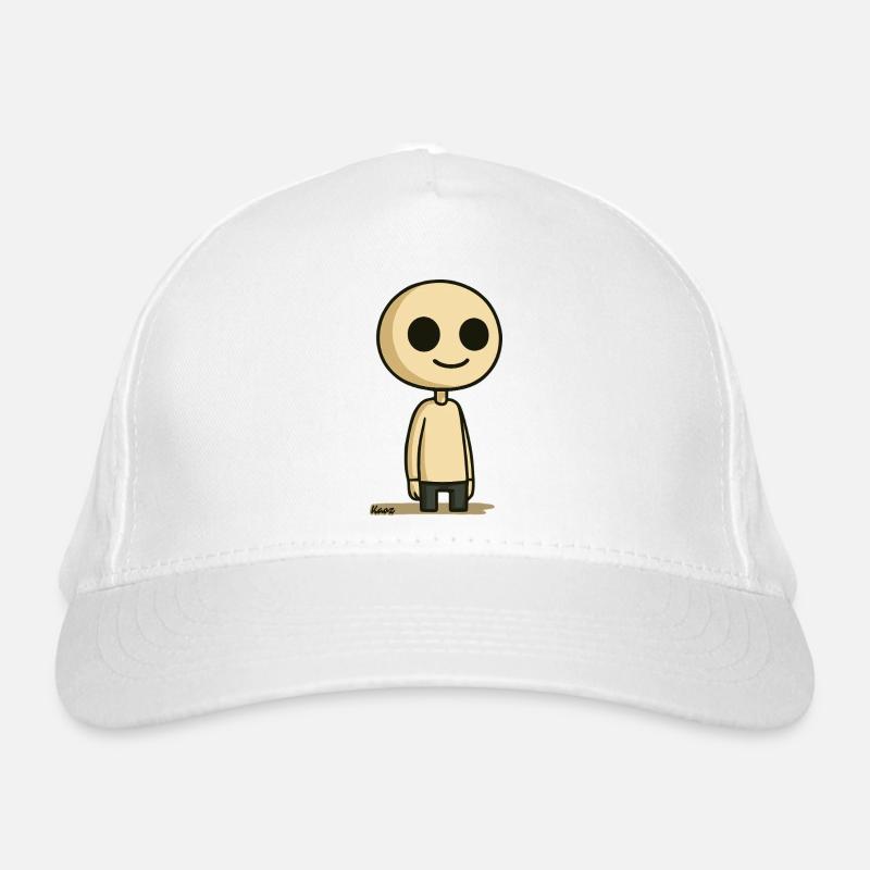 Schlichte Comic Figur mit rundem Kopf Bio-Baseballkappe