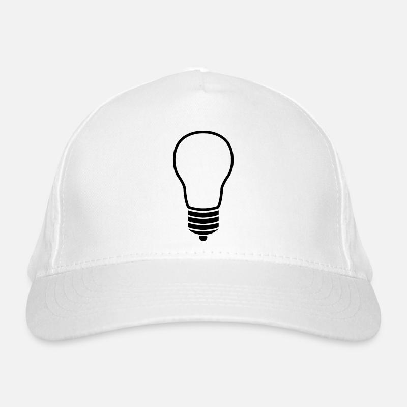 Light bulb Organic Baseball Cap