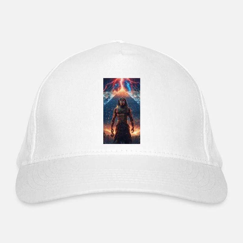 Thunder Pharaoh in front of the pyramid Organic Baseball Cap