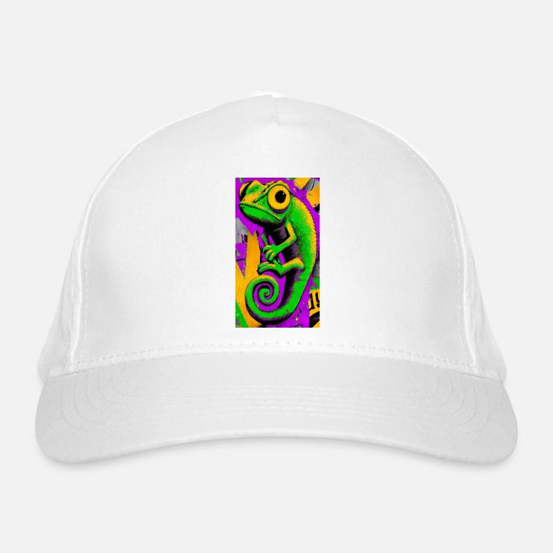 chameleon - Organic Baseball Cap - white