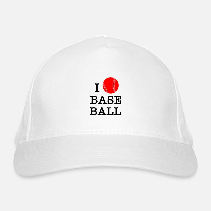 I love baseball Organic Baseball Cap