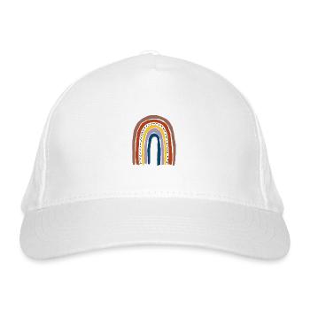 Rainbow. - Organic Baseball Cap - white - Front