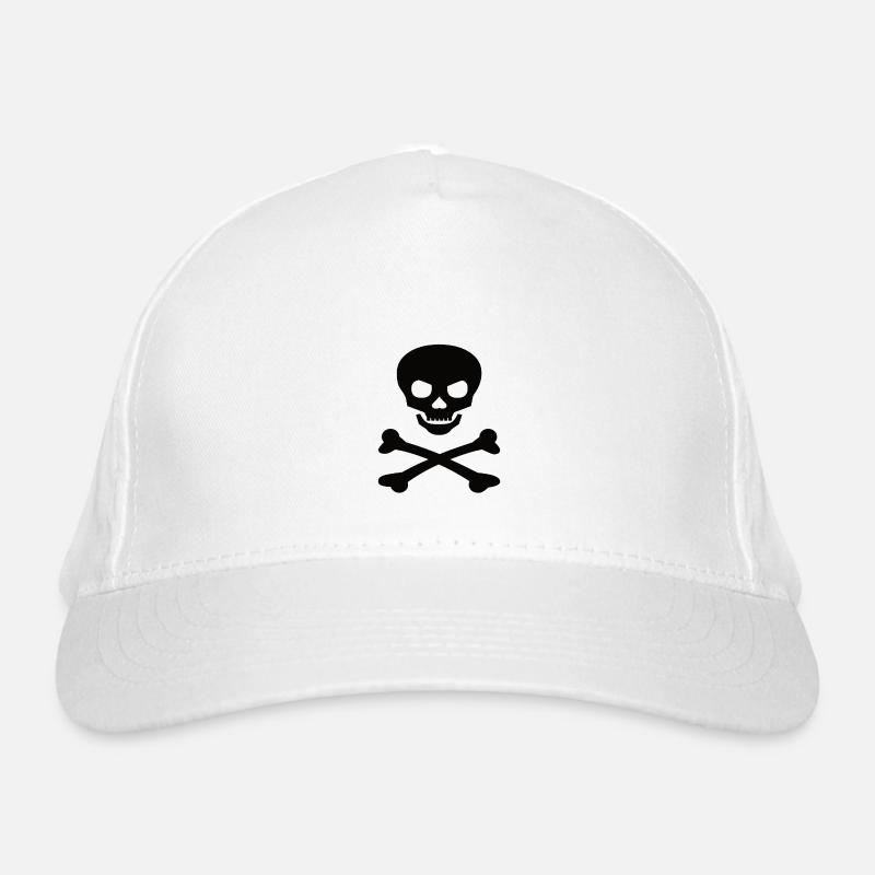 Pirate Flag Skull Organic Baseball Cap