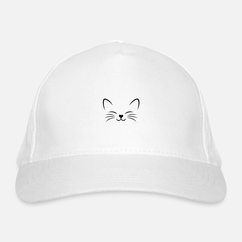 Chat heureux Casquette classique bio