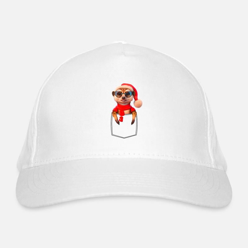 Suricate X-Mas Poche de poche de poitrine suricate Casquette classique bio