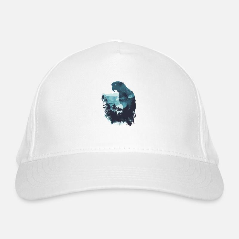 Papagei Vogel Ara Wildnis Bio-Baseballkappe