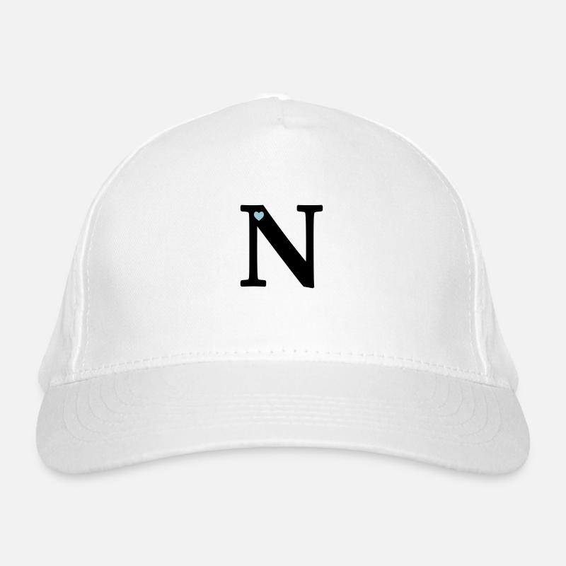 Buchstabe N Anfangsbuchstabe Bio-Baseballkappe