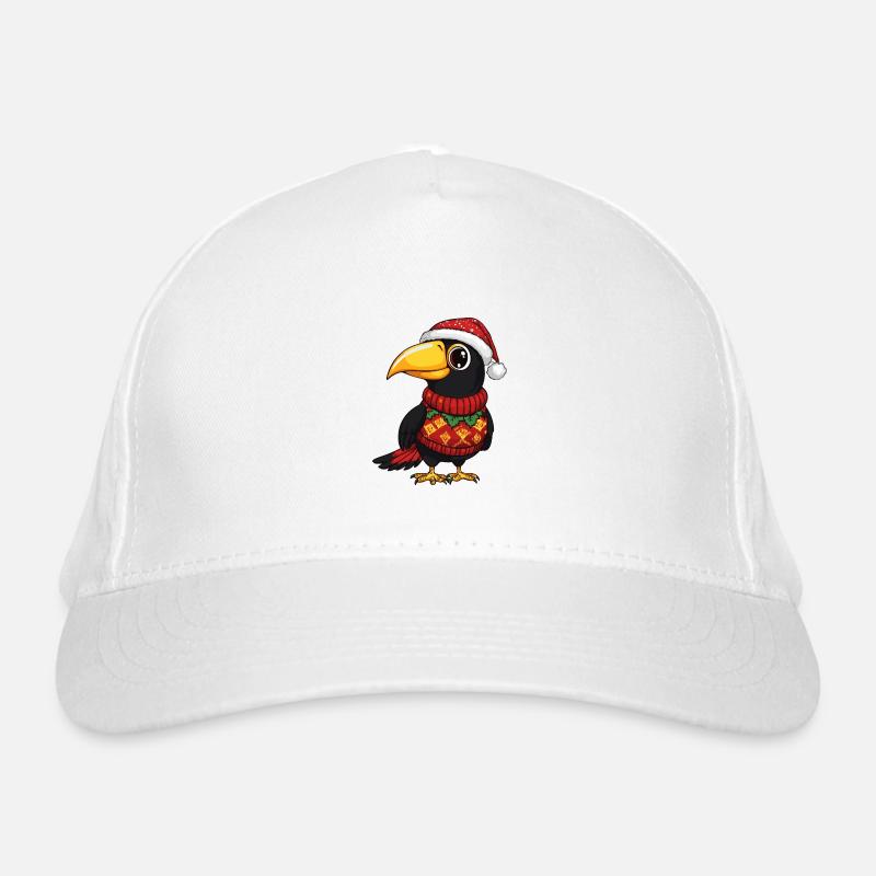 Toucan oiseau bande dessinée de Noël Casquette classique bio
