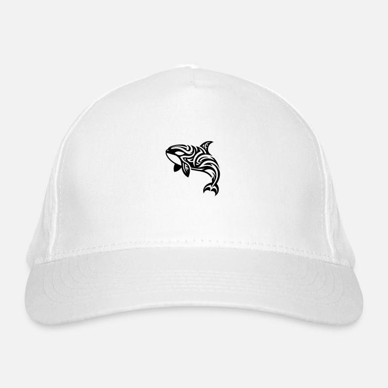 Style de tatouage tribal élégant Orca Casquette classique bio