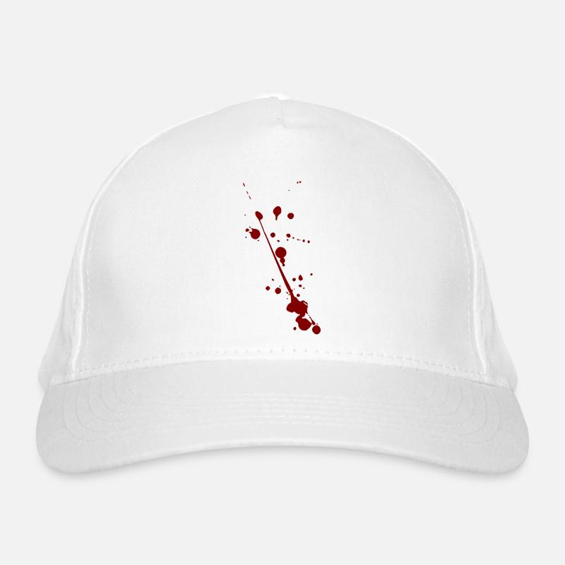 éclaboussures d'éclaboussures de sang Halloween Casquette classique bio