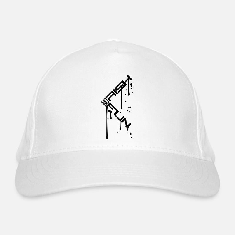 drop graffiti spray cool no risk no fun saying Organic Baseball Cap