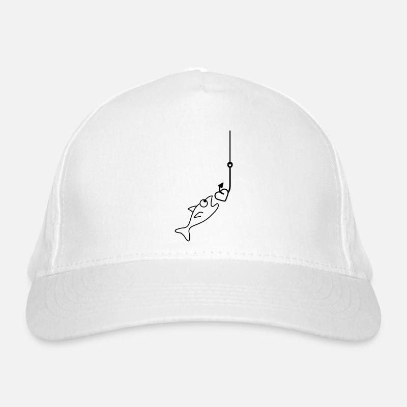 Fishing With Heart - Casquette classique bio - blanc