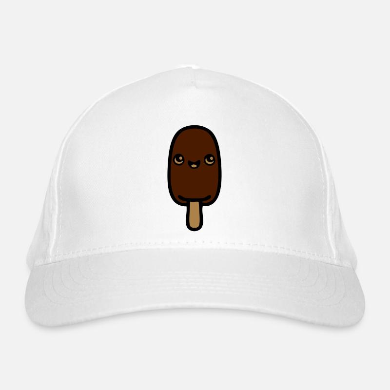 glace chocolat bâtonnet kawaii mignon enfant miam Casquette classique bio