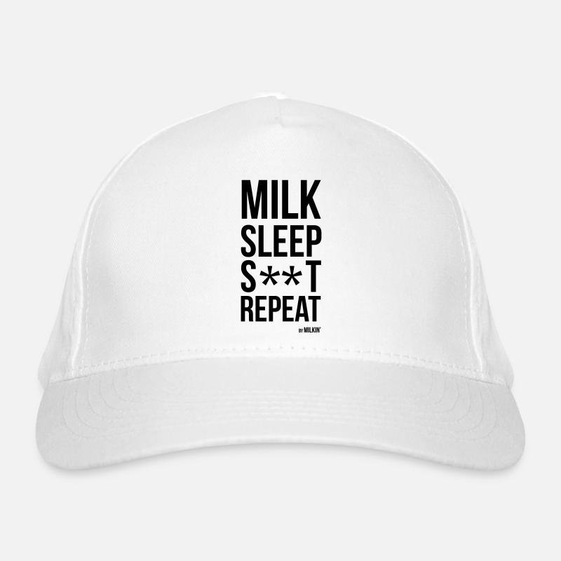 Milkin' - Repeat - Breastfeeding Bio-Baseballkappe