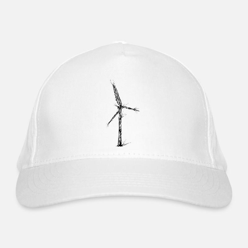 Grüne Energie Windkraft Bio-Baseballkappe