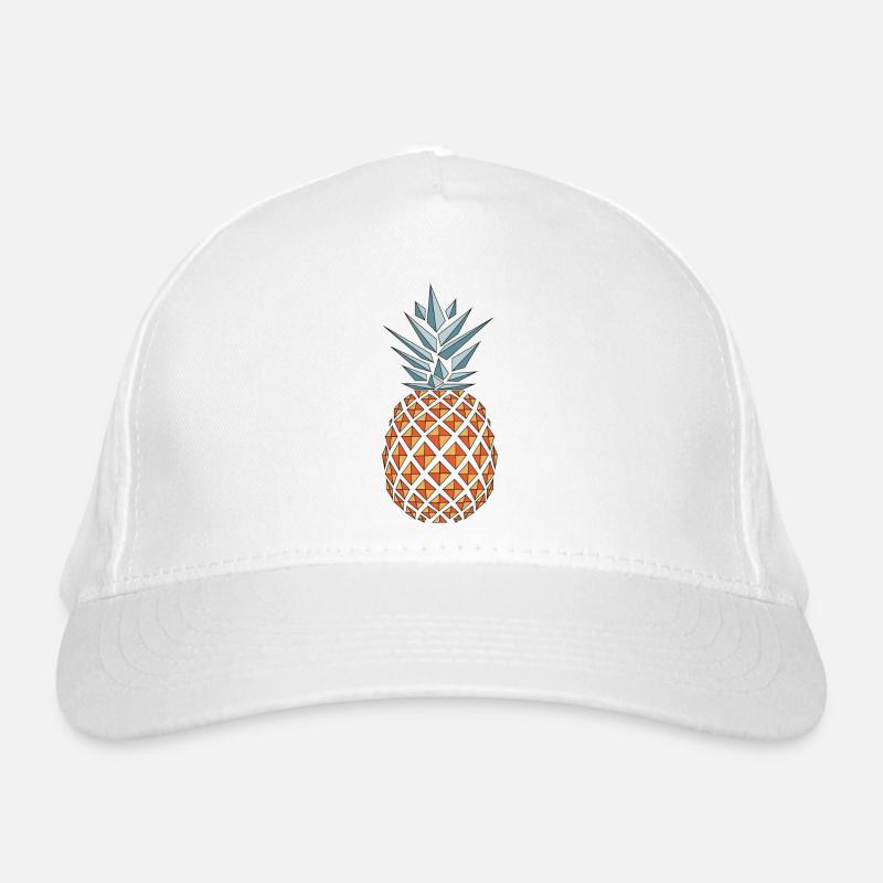 Pineapple vector Organic Baseball Cap