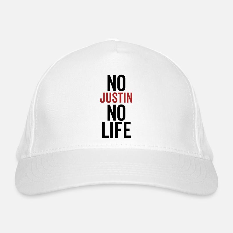 No Justin No Life Organic Baseball Cap